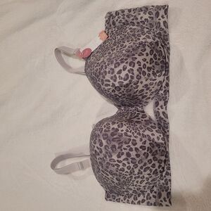 Leopard Print Bra with Adjustable Straps